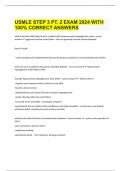 USMLE STEP 3 PT. 2 EXAM 2024 WITH 100% CORRECT ANSWERS