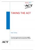 TAKING THE ACT 