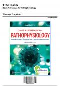 Test Bank for Davis Advantage for Pathophysiology, 2nd Edition by Capriotti, 9780803694118, Covering Chapters 1-46 | Includes Rationales