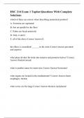 HSC 214 Exam 1 Tophat Questions With Complete Solutions